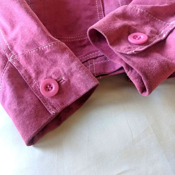 Vintage Pink 🩷 Suede Jacket by John Paul Richard - Picture 8 of 12